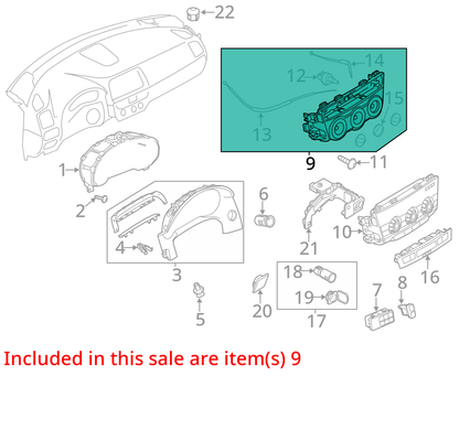 Temperature Control Manual Temperature Control Fits 16 MAZDA CX-5 437491
