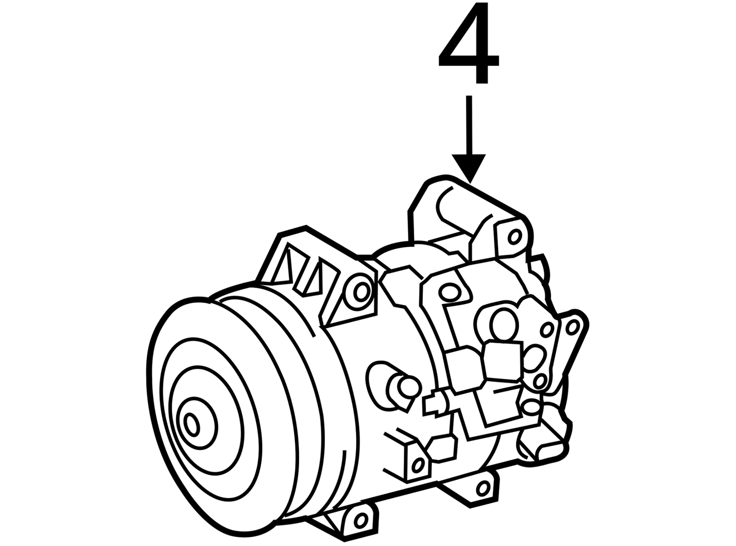 AC Compressor Fits 11-16 SCION TC 1117020