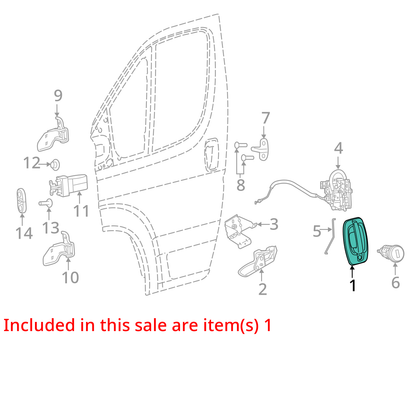 RAM1500   2009 Door Handle Exterior 1081151