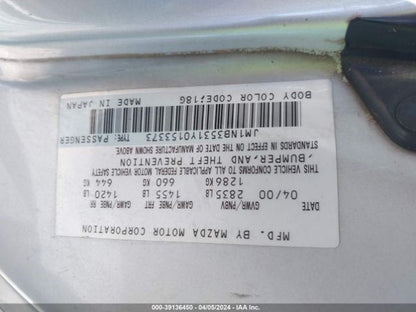 Passenger Upper Control Arm Front Fits 99-00 MAZDA MX-5 MIATA 1052690