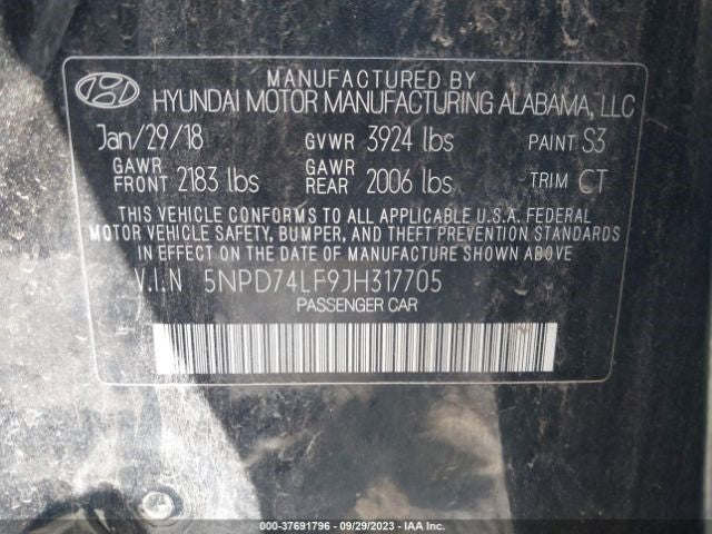 Driver Side View Mirror Power Sedan Without Heated Fits 17-20 ELANTRA 1046709