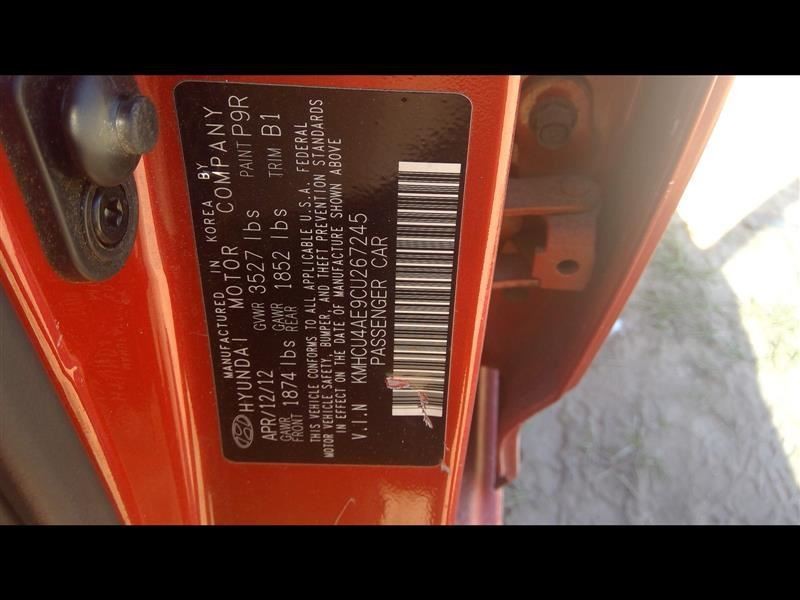 Driver Tail Light Quarter Panel Mounted Sedan Fits 12-14 ACCENT 415717