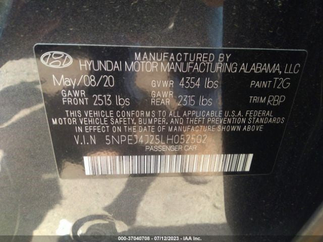 Driver Left Grille Lower Outer US Built Fits 20 SONATA 878562
