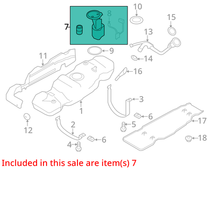 Fuel Pump Assembly 3.7L Tank Mounted Fits 09-14 FORD F150 PICKUP 1013023