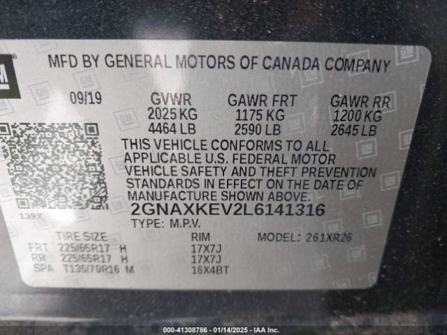 Alternator Fits 18-22 EQUINOX 1112511