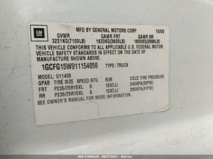 Alternator 105 Amp Fits 01-02 EXPRESS 1500 VAN 614933