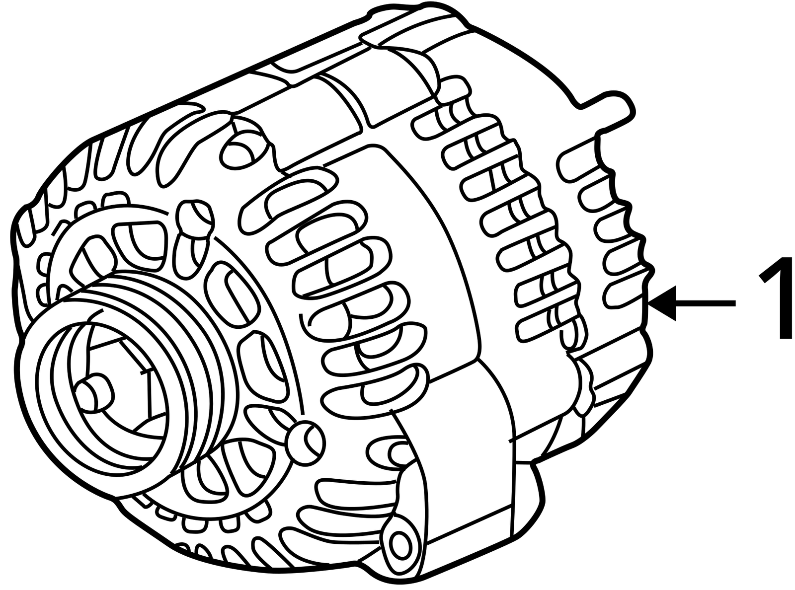Alternator 145 Amp Fits 03-04 12-16 EXPRESS 2500 VAN 1124403