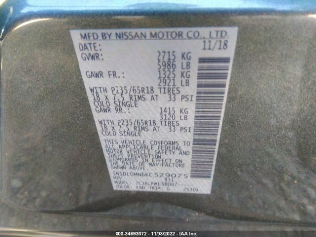 Engine ECM Electronic Control Module 3.5L Fits 18-19 INFINITI QX60 723334