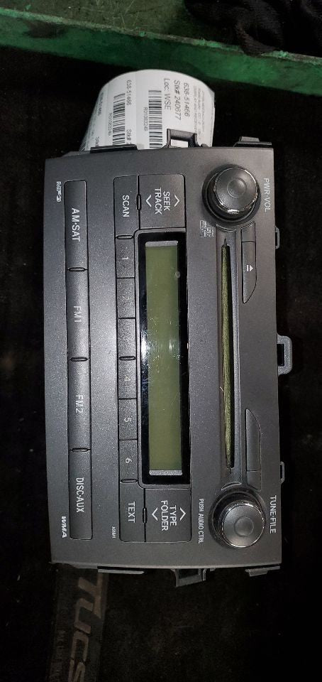 Audio Equipment Radio Display And Receiver Fits 09-10 COROLLA 1083249