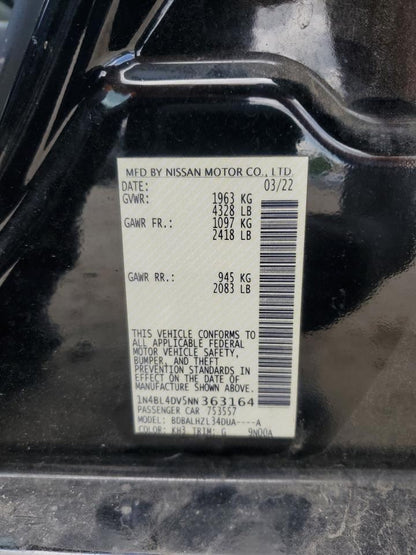 Alternator Fits 19-22 ALTIMA 1130502