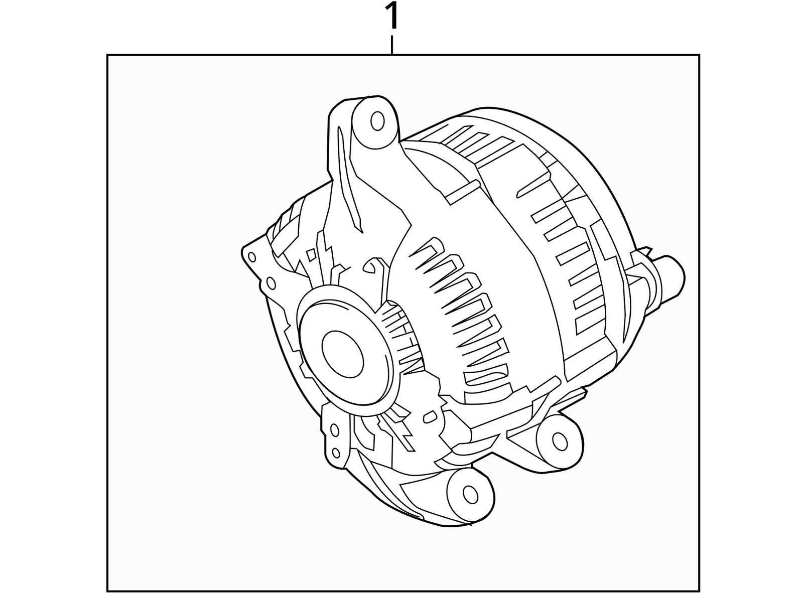 Alternator VIN 9 8th Digit Turbo 150 Amp Fits 13-20 FUSION 1086968