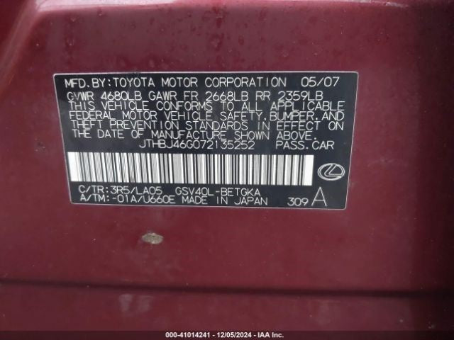 Automatic Transmission Floor Shift Fits 08-12 AVALON 1100646