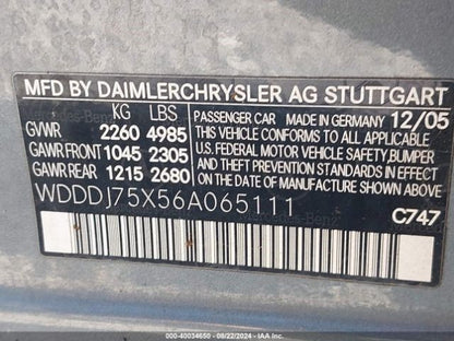 Driver Grille 219 Type CLS550 Lower Base Fits 06-08 MERCEDES CLS-CLASS 1073120