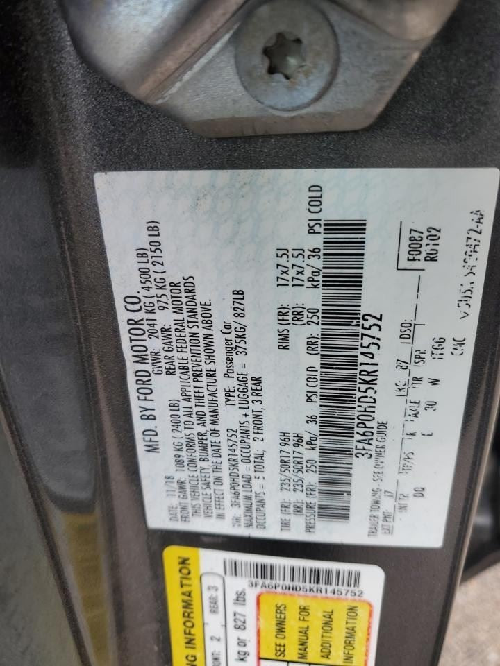 Alternator Without Heated Seats Fits 16-20 FUSION 1123386