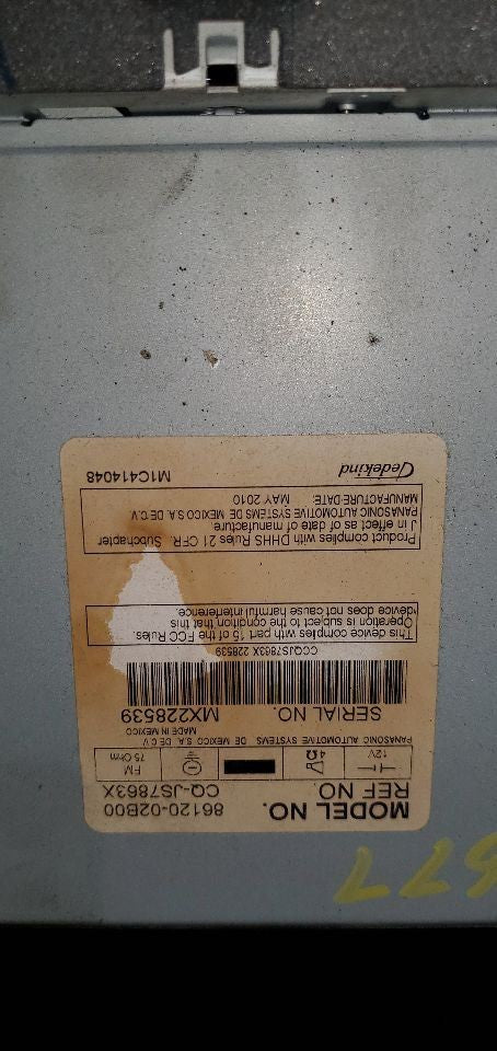 Audio Equipment Radio Display And Receiver Fits 09-10 COROLLA 1083249