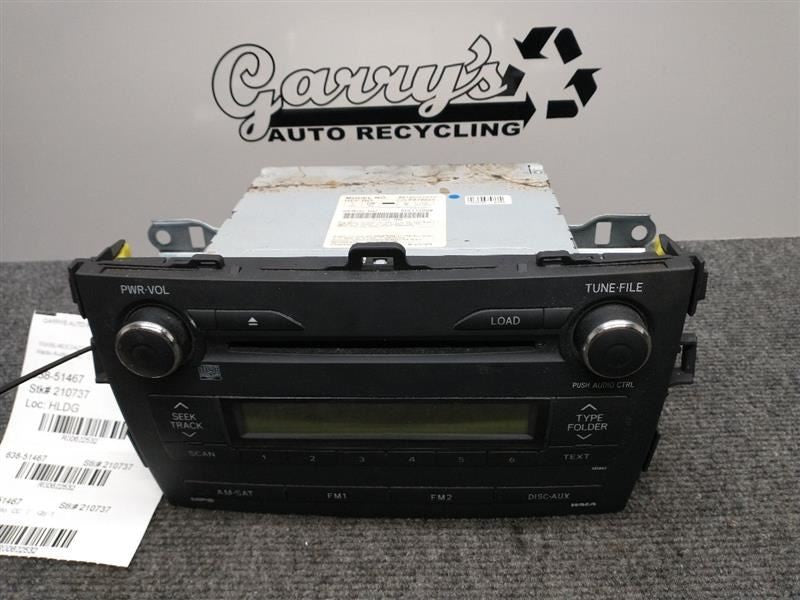 Audio Equipment Radio Display And Receiver Fits 09-10 COROLLA 622532