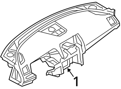 Dash Panel Fits 14-15 MAZDA 6 1125412