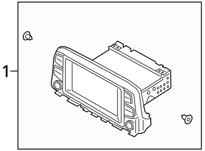Audio Equipment Radio Receiver Assembly US Market Fits 18-20 KONA 575273