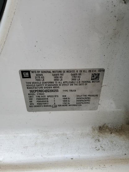 Hood Fits 14-15 SILVERADO 1500 PICKUP 1130682