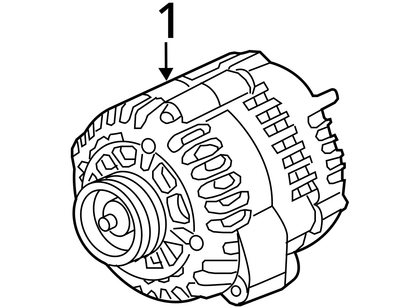 Alternator 125 Amp Opt KG7 Or K76 Fits 07-14 SIERRA 2500 PICKUP 716744
