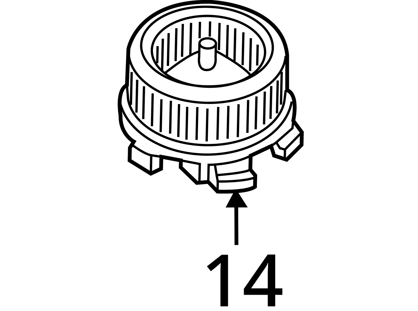 Blower Motor Front Fits 13-20 FUSION 1007162