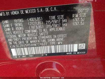 Brake Master Cylinder US Market Fits 16-20 HR-V 591324