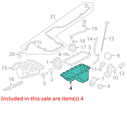 Oil Pan 8-330 5.4L 3V Fits 04-06 FORD F150 PICKUP 1121126