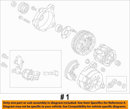 Alternator Naturally Aspirated Fits 17-19 MAZDA CX-5 1026880