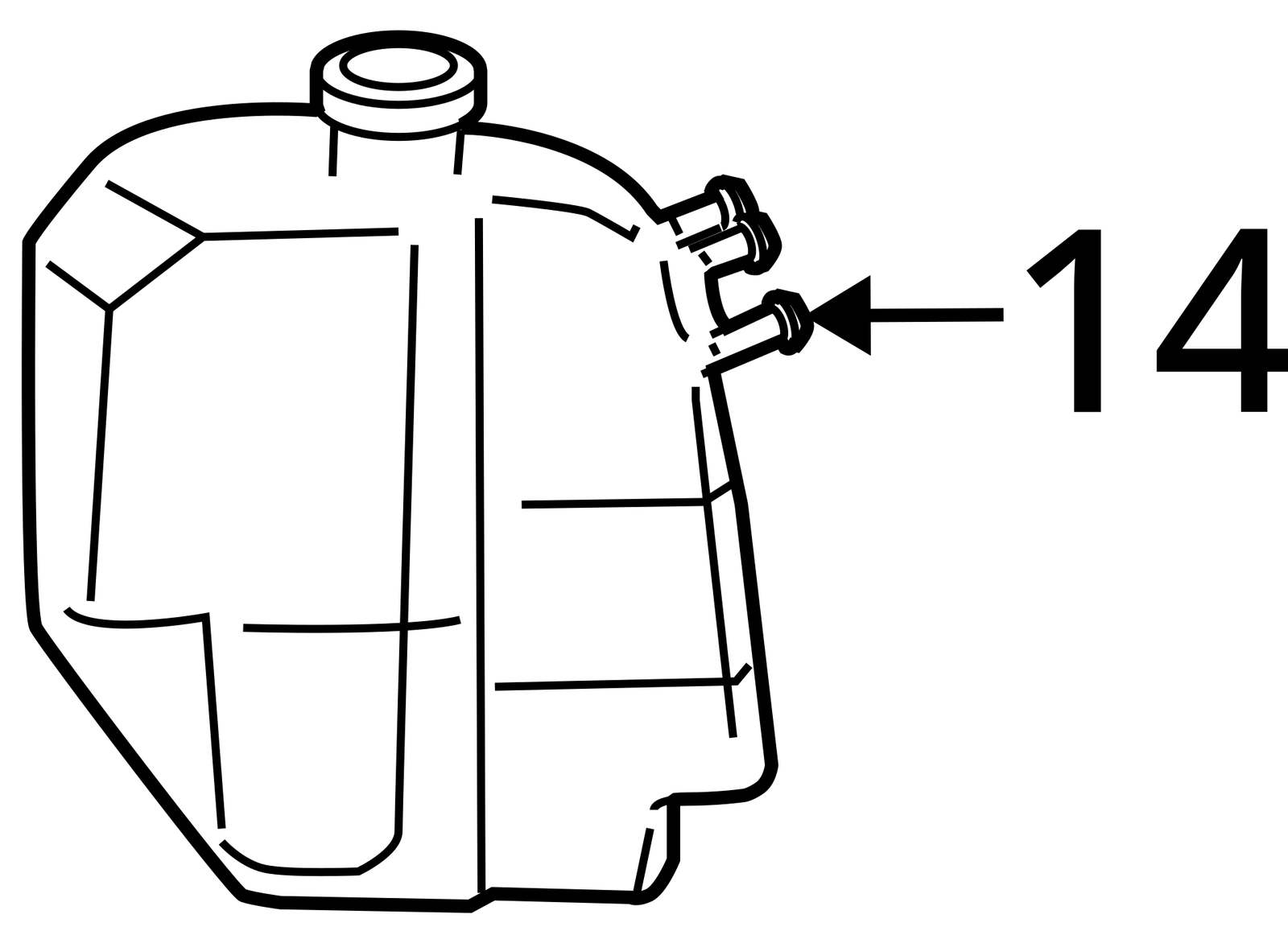 Coolant Reservoir Fits 06-11 CIVIC 1115402