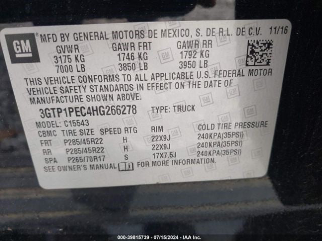 Passenger Right Lower Control Arm Front Fits 16-19 ESCALADE 1068136