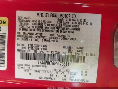 Alternator 175 Amp Fits 15 MUSTANG 1121572