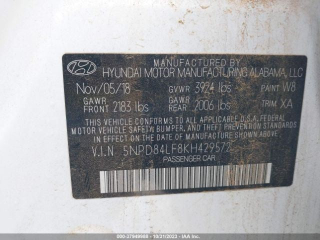 Driver Sun Visor Sedan Without Sunroof Fits 17-20 ELANTRA 965504