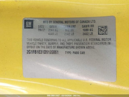 Driver Left Sun Visor Fits 10-15 CAMARO 1040229
