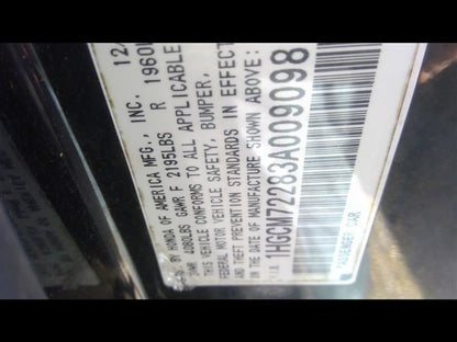 Passenger Rear Suspension 2.4L Drum Brakes Fits 03-07 ACCORD 1018619