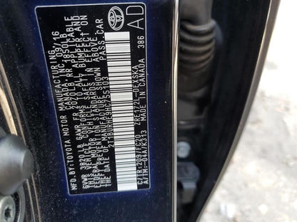 Passenger Right Sun Visor Sedan Fits 17-19 COROLLA 1078636