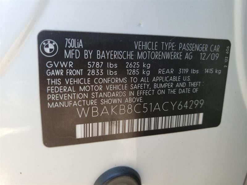 Driver Front Door Switch Driver's Fits 09-15 BMW 750i 753434