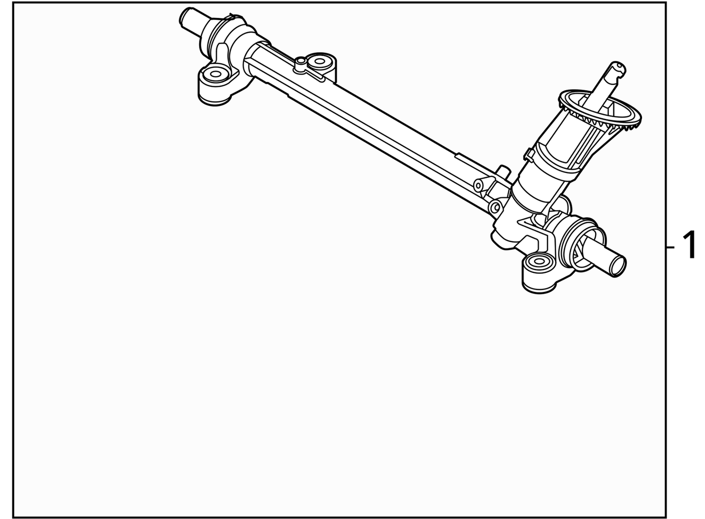 Steering Gear/Rack Power Rack And Pinion Fits 20 CORSAIR 1129328