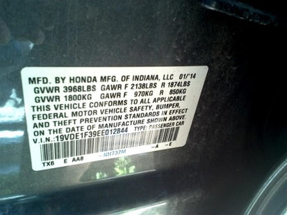 Automatic Transmission Fits 13-15 ILX 355814