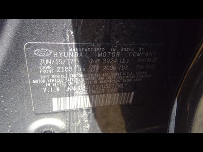 Automatic Transmission 2.0L Sedan US Built Fits 17-18 ELANTRA 493192