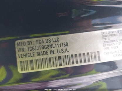 Passenger Fender 1 Piece Design Fender Flare Fits 18-23 WRANGLER 1127539
